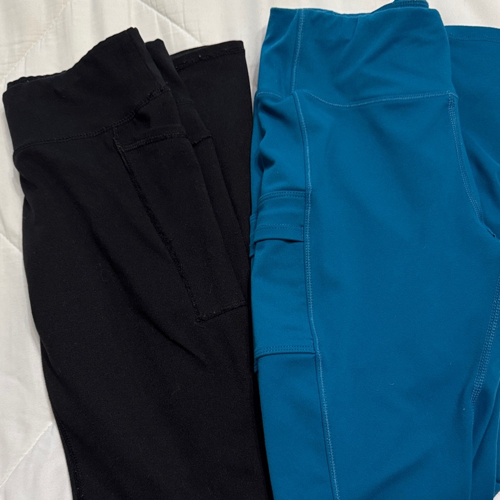 Stylish Kids Leggings in Black and Blue